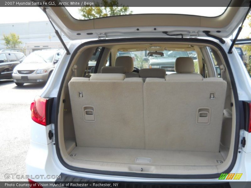 Arctic White / Beige 2007 Hyundai Santa Fe GLS