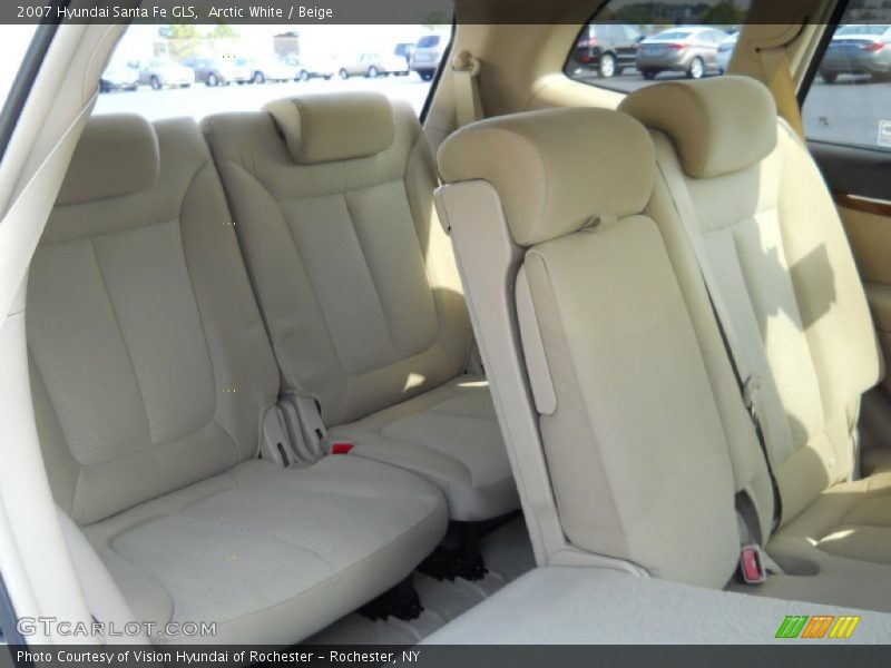 Arctic White / Beige 2007 Hyundai Santa Fe GLS