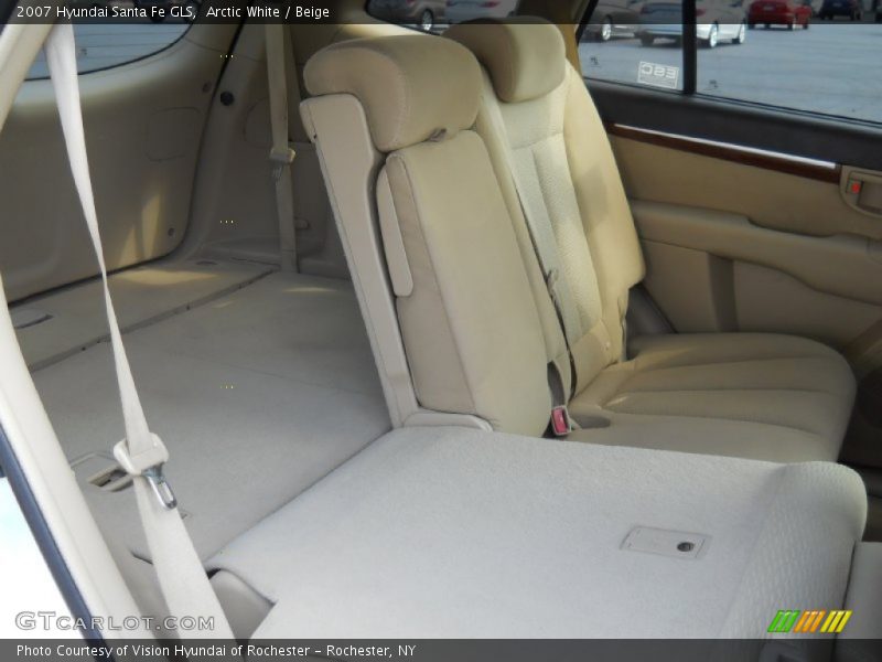 Arctic White / Beige 2007 Hyundai Santa Fe GLS
