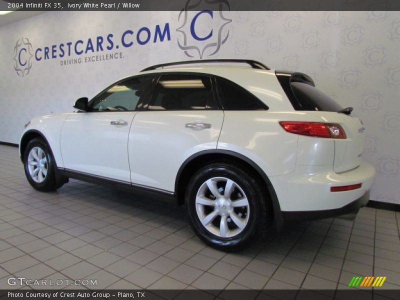 Ivory White Pearl / Willow 2004 Infiniti FX 35