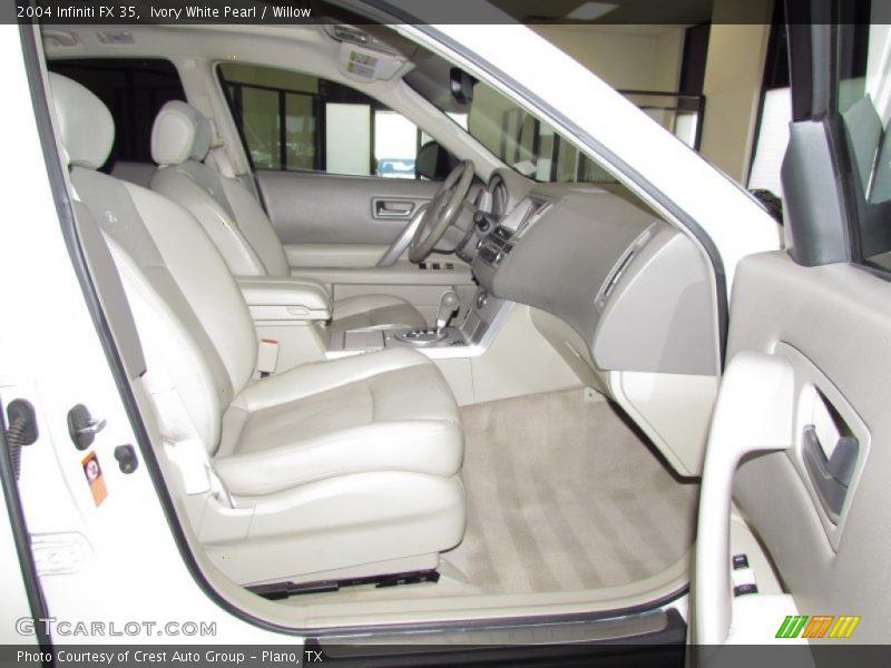 Ivory White Pearl / Willow 2004 Infiniti FX 35