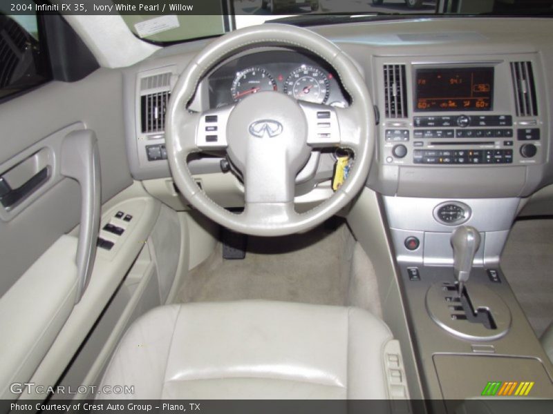 Ivory White Pearl / Willow 2004 Infiniti FX 35