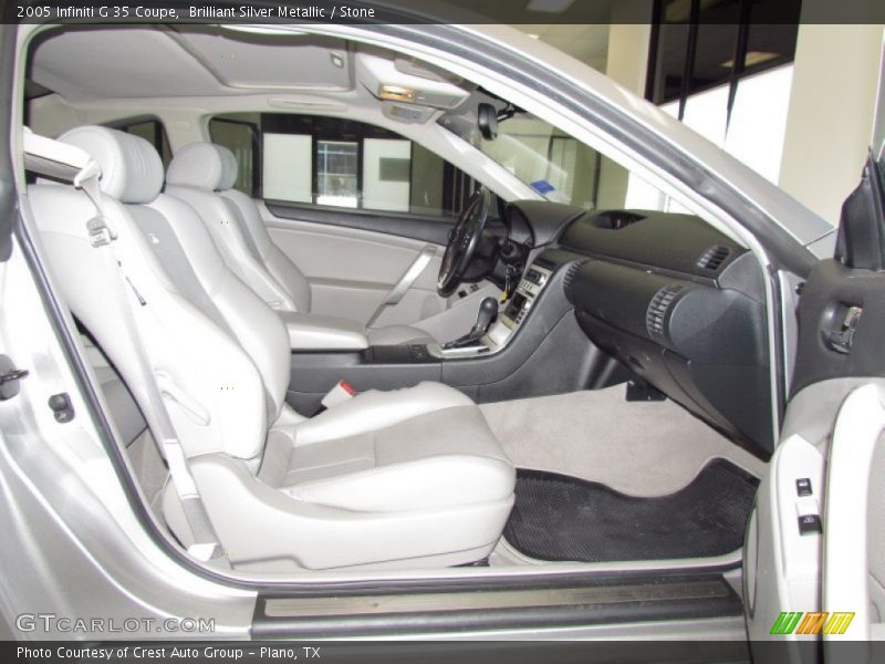 Brilliant Silver Metallic / Stone 2005 Infiniti G 35 Coupe