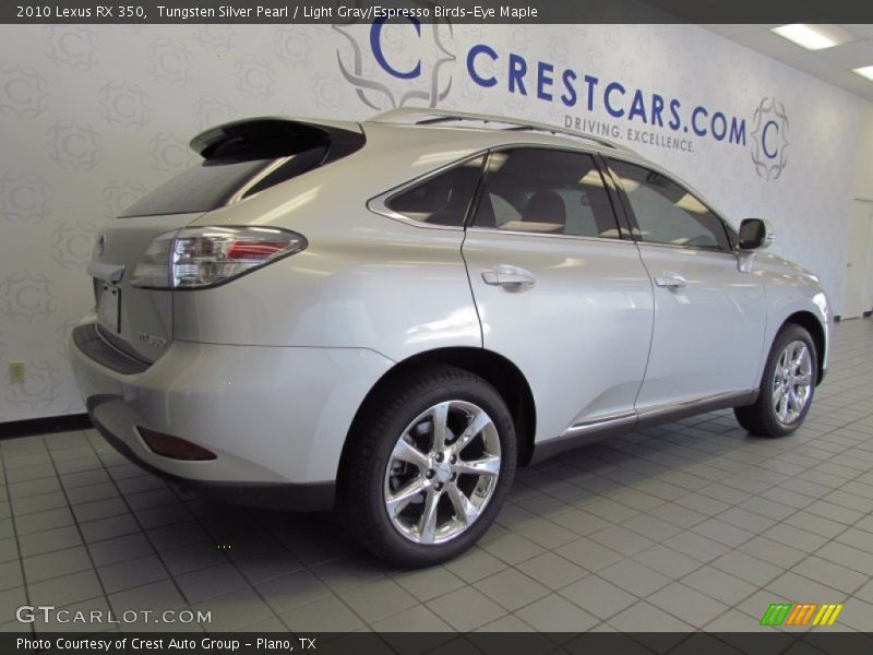 Tungsten Silver Pearl / Light Gray/Espresso Birds-Eye Maple 2010 Lexus RX 350