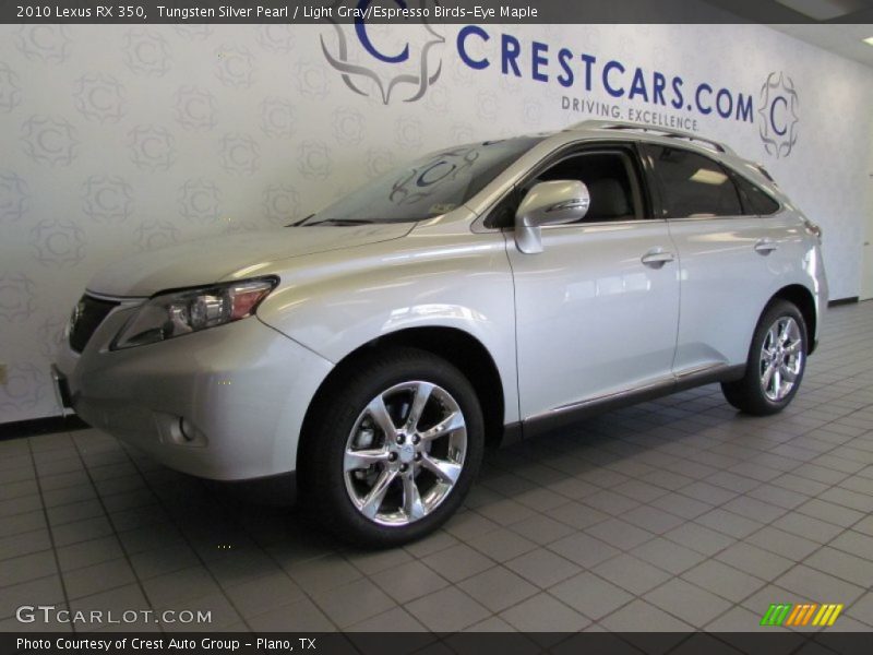 Tungsten Silver Pearl / Light Gray/Espresso Birds-Eye Maple 2010 Lexus RX 350