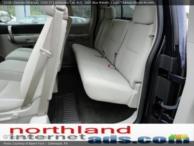 Dark Blue Metallic / Light Titanium/Ebony Accents 2008 Chevrolet Silverado 1500 Z71 Extended Cab 4x4