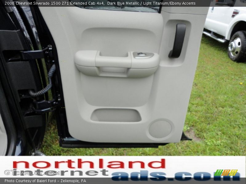 Dark Blue Metallic / Light Titanium/Ebony Accents 2008 Chevrolet Silverado 1500 Z71 Extended Cab 4x4