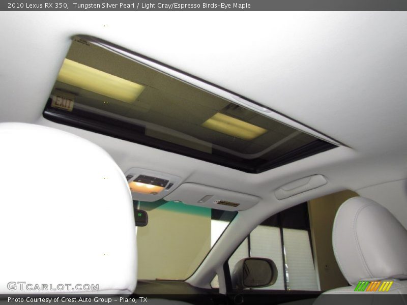 Tungsten Silver Pearl / Light Gray/Espresso Birds-Eye Maple 2010 Lexus RX 350