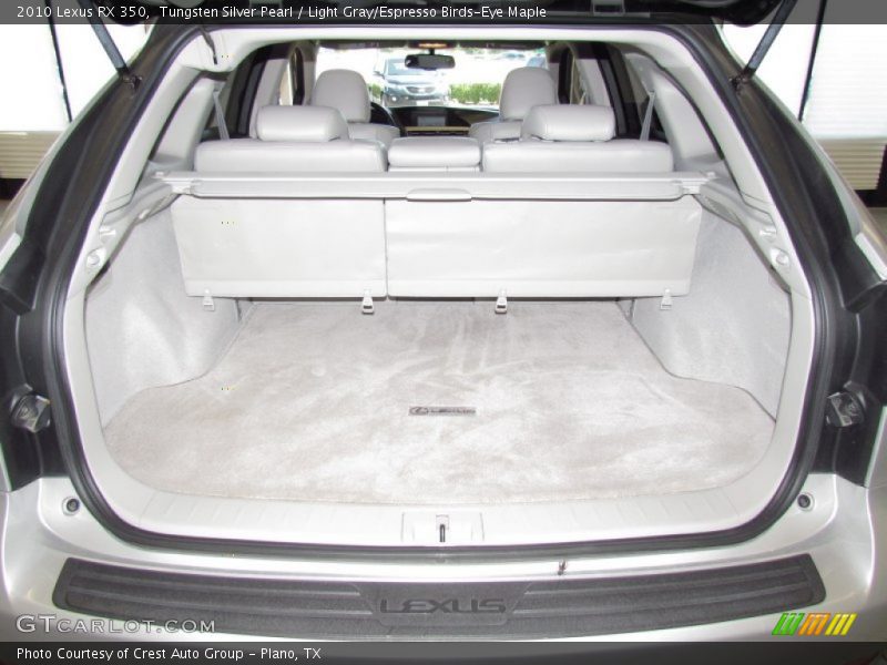 Tungsten Silver Pearl / Light Gray/Espresso Birds-Eye Maple 2010 Lexus RX 350