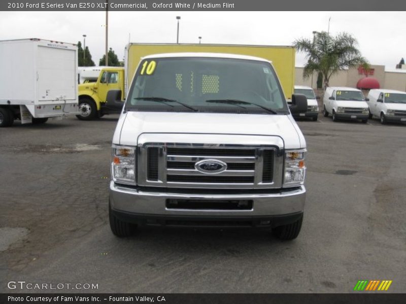 Oxford White / Medium Flint 2010 Ford E Series Van E250 XLT Commericial