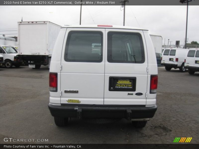 Oxford White / Medium Flint 2010 Ford E Series Van E250 XLT Commericial