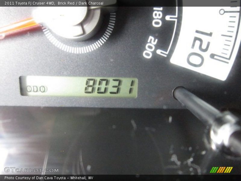 Brick Red / Dark Charcoal 2011 Toyota FJ Cruiser 4WD