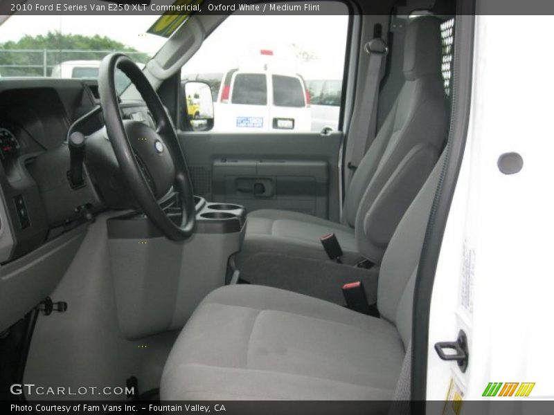 Oxford White / Medium Flint 2010 Ford E Series Van E250 XLT Commericial