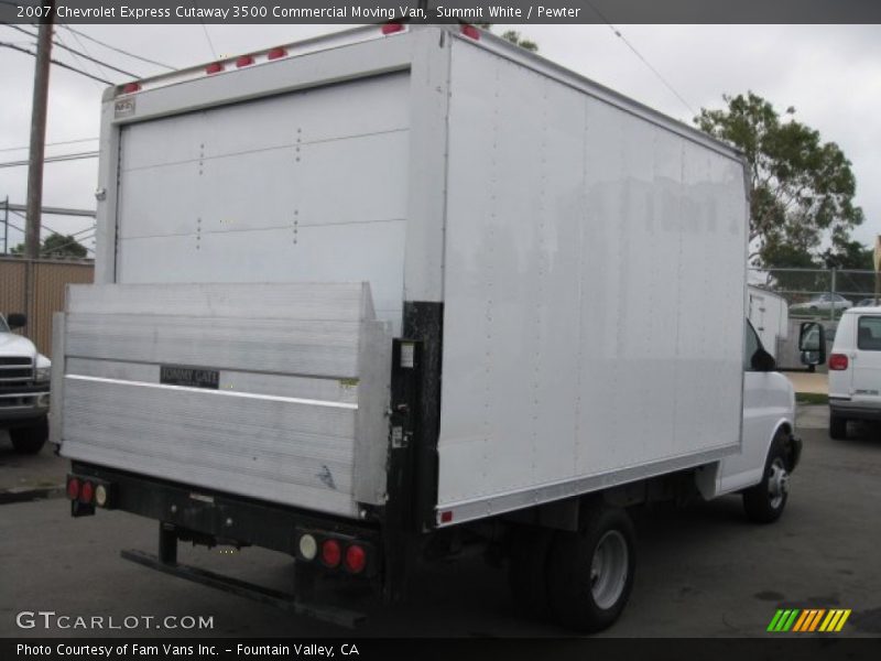 Summit White / Pewter 2007 Chevrolet Express Cutaway 3500 Commercial Moving Van