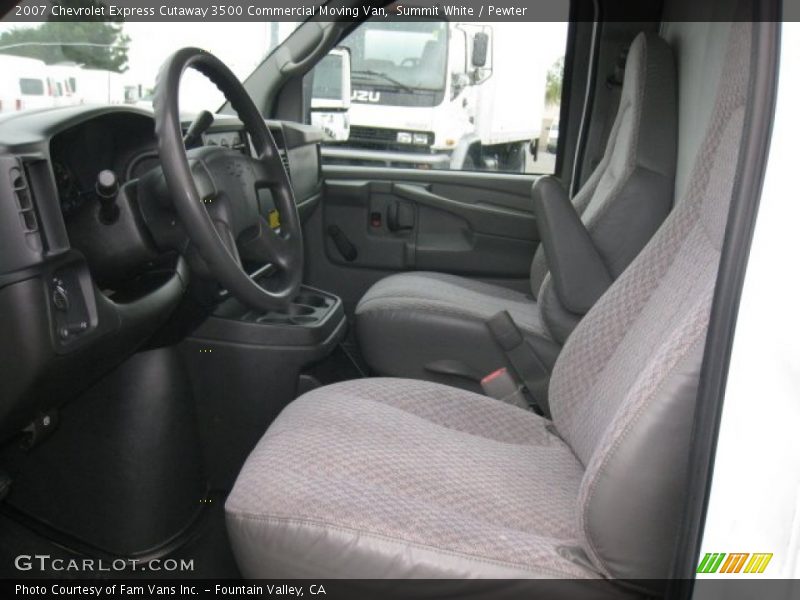 Summit White / Pewter 2007 Chevrolet Express Cutaway 3500 Commercial Moving Van