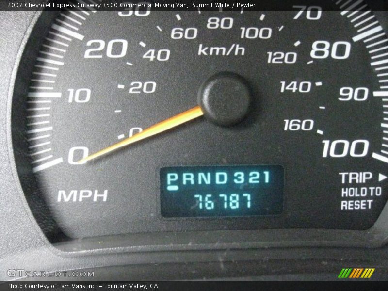 Summit White / Pewter 2007 Chevrolet Express Cutaway 3500 Commercial Moving Van