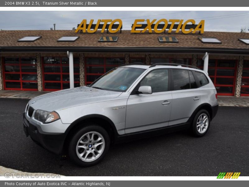 Titanium Silver Metallic / Black 2004 BMW X3 2.5i