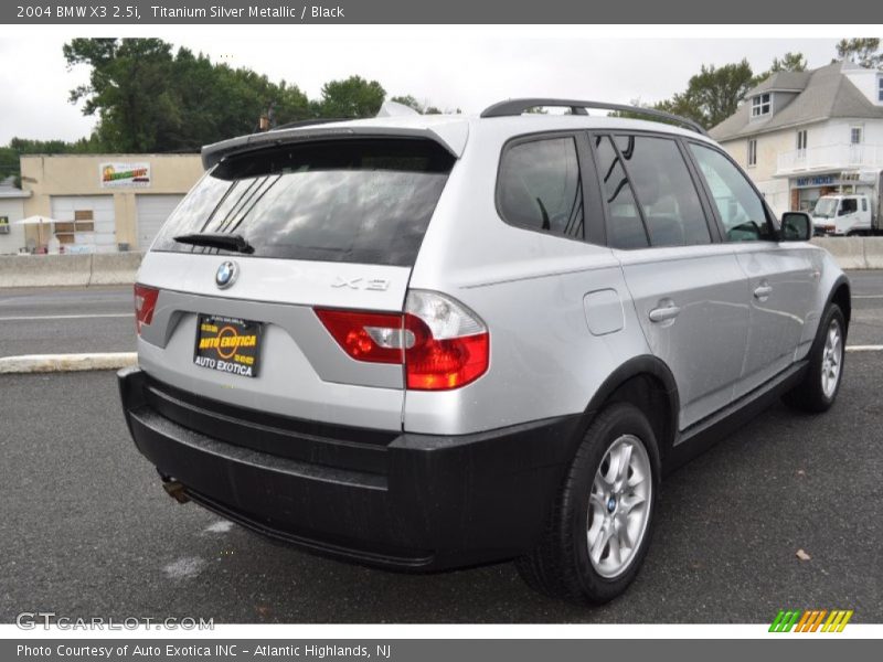 Titanium Silver Metallic / Black 2004 BMW X3 2.5i
