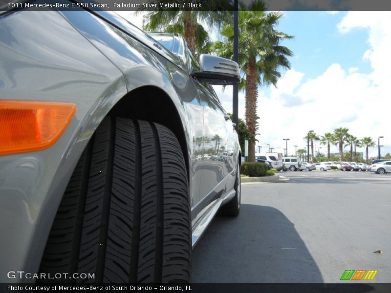 Palladium Silver Metallic / Black 2011 Mercedes-Benz E 550 Sedan