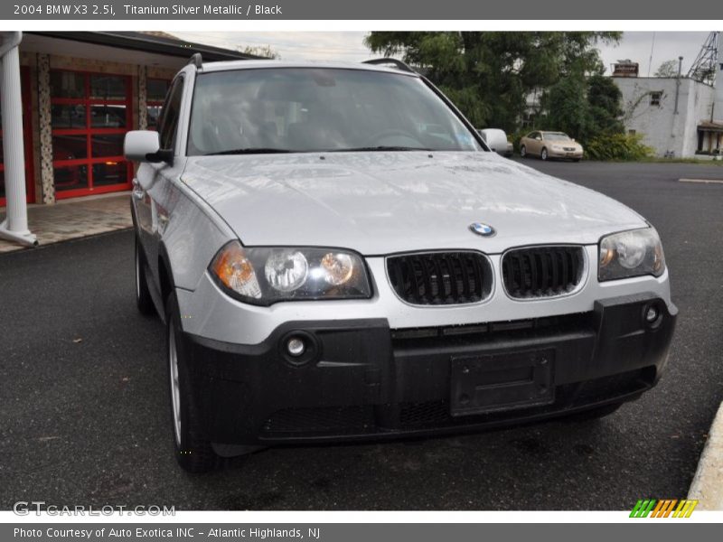 Titanium Silver Metallic / Black 2004 BMW X3 2.5i