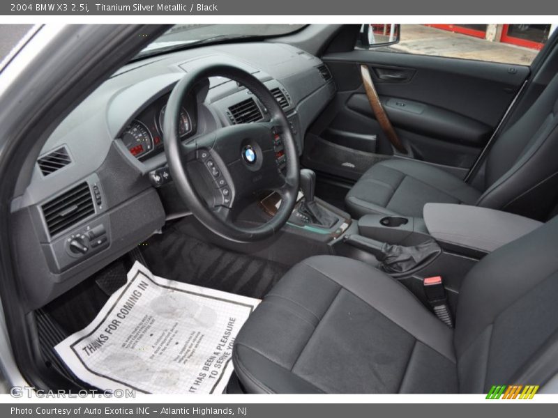 Titanium Silver Metallic / Black 2004 BMW X3 2.5i
