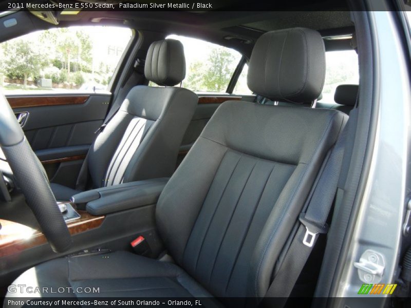 Palladium Silver Metallic / Black 2011 Mercedes-Benz E 550 Sedan