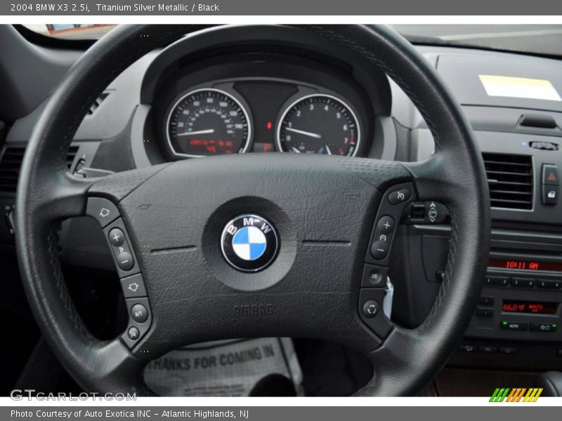 Titanium Silver Metallic / Black 2004 BMW X3 2.5i