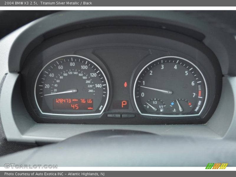 Titanium Silver Metallic / Black 2004 BMW X3 2.5i