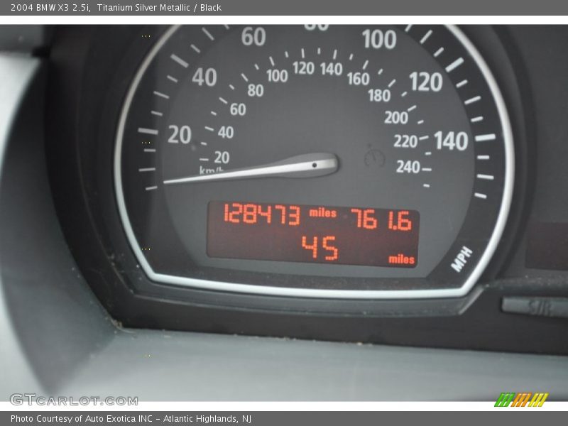 Titanium Silver Metallic / Black 2004 BMW X3 2.5i