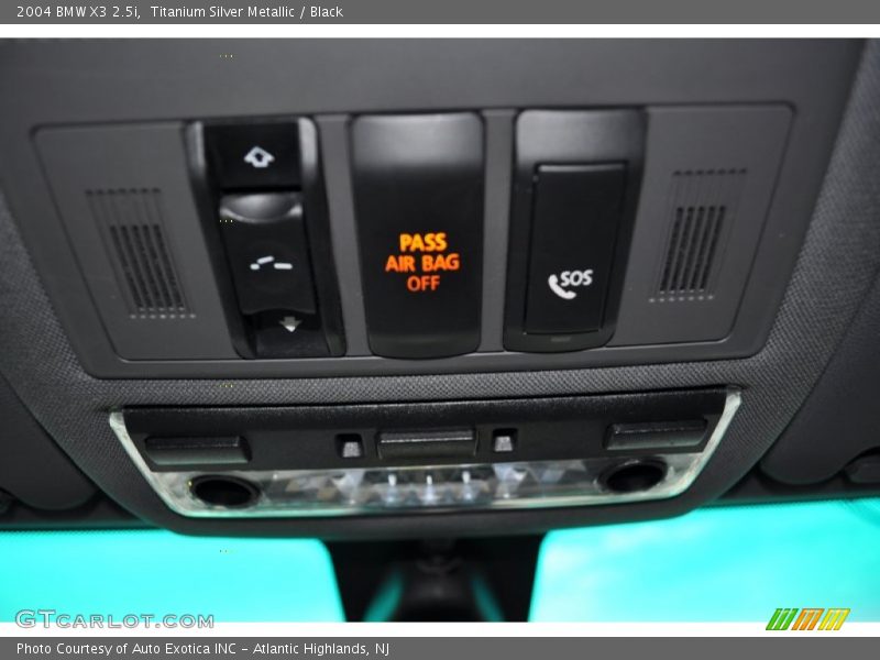 Titanium Silver Metallic / Black 2004 BMW X3 2.5i