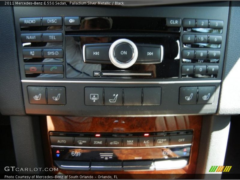 Palladium Silver Metallic / Black 2011 Mercedes-Benz E 550 Sedan