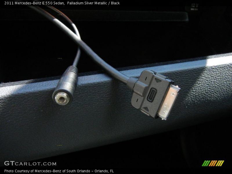 Palladium Silver Metallic / Black 2011 Mercedes-Benz E 550 Sedan