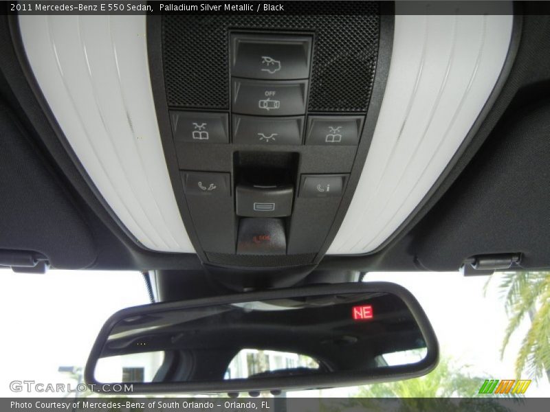 Palladium Silver Metallic / Black 2011 Mercedes-Benz E 550 Sedan