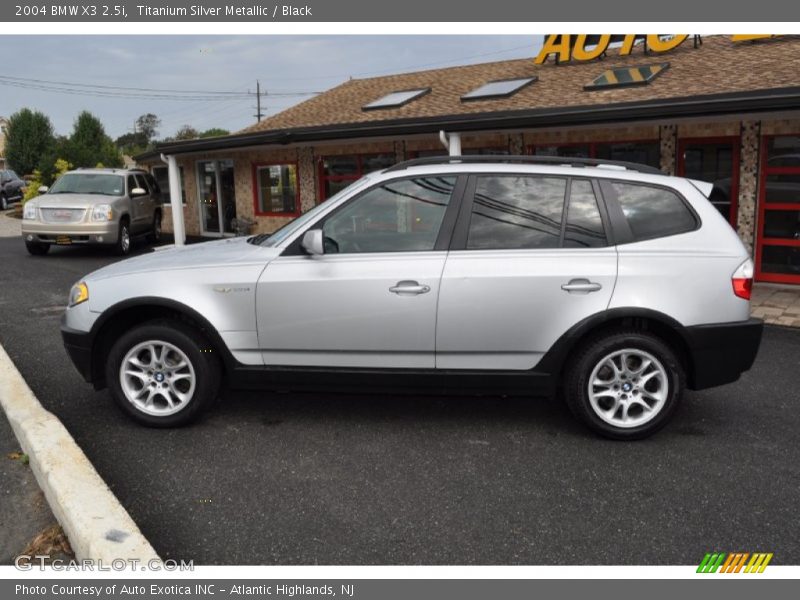 Titanium Silver Metallic / Black 2004 BMW X3 2.5i