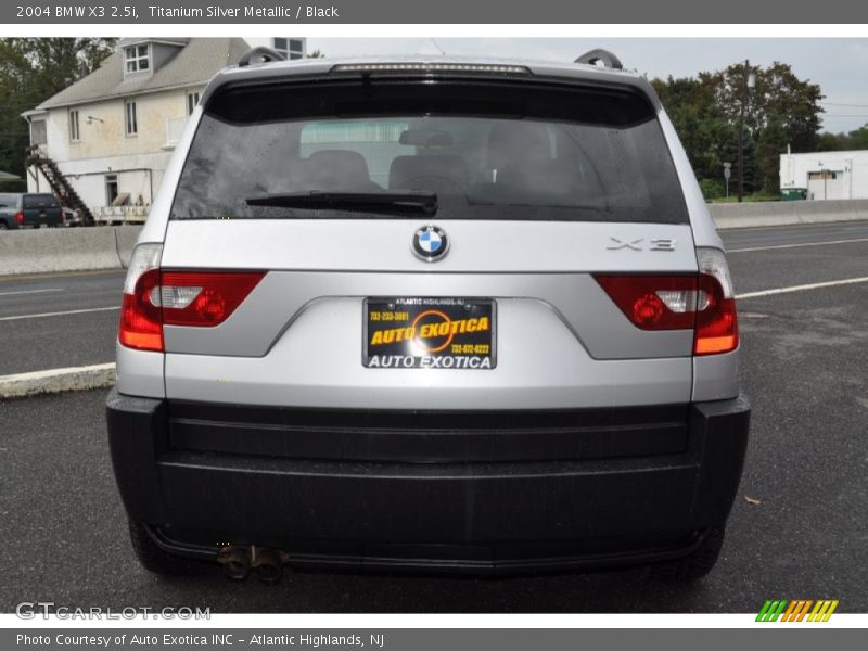 Titanium Silver Metallic / Black 2004 BMW X3 2.5i