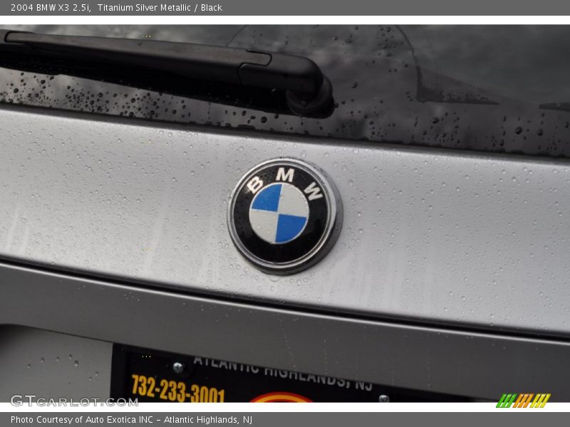 Titanium Silver Metallic / Black 2004 BMW X3 2.5i