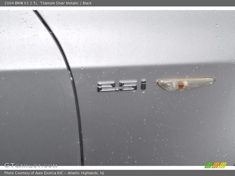 Titanium Silver Metallic / Black 2004 BMW X3 2.5i