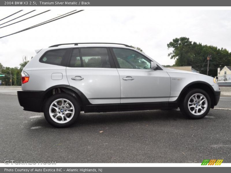 Titanium Silver Metallic / Black 2004 BMW X3 2.5i