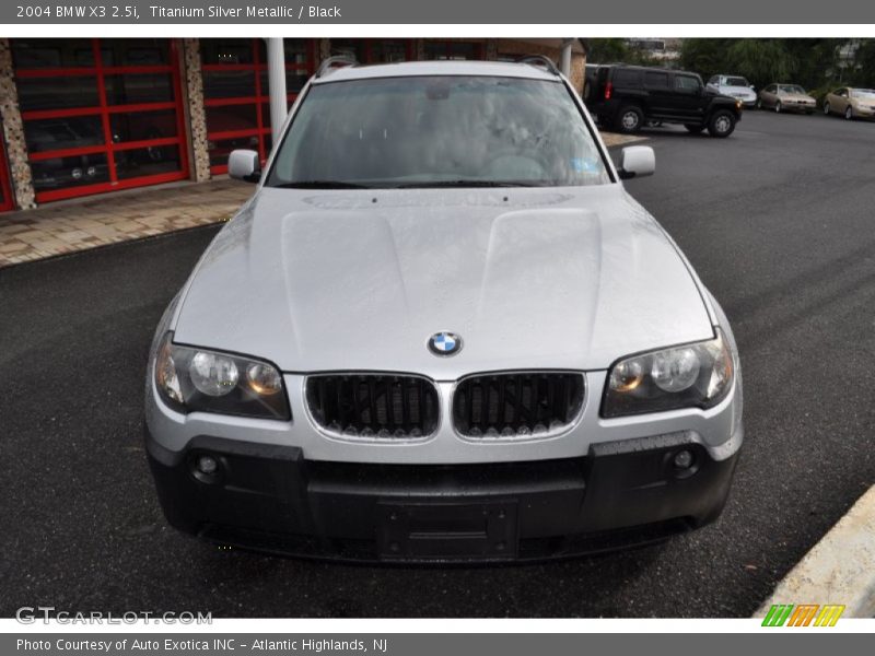 Titanium Silver Metallic / Black 2004 BMW X3 2.5i