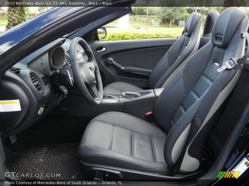  2009 SLK 55 AMG Roadster Black Interior