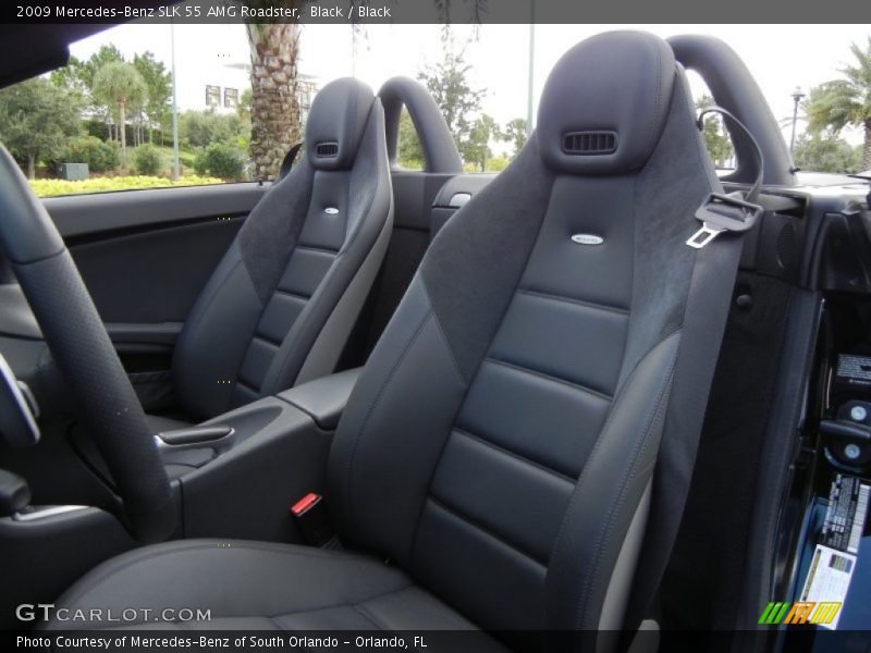  2009 SLK 55 AMG Roadster Black Interior
