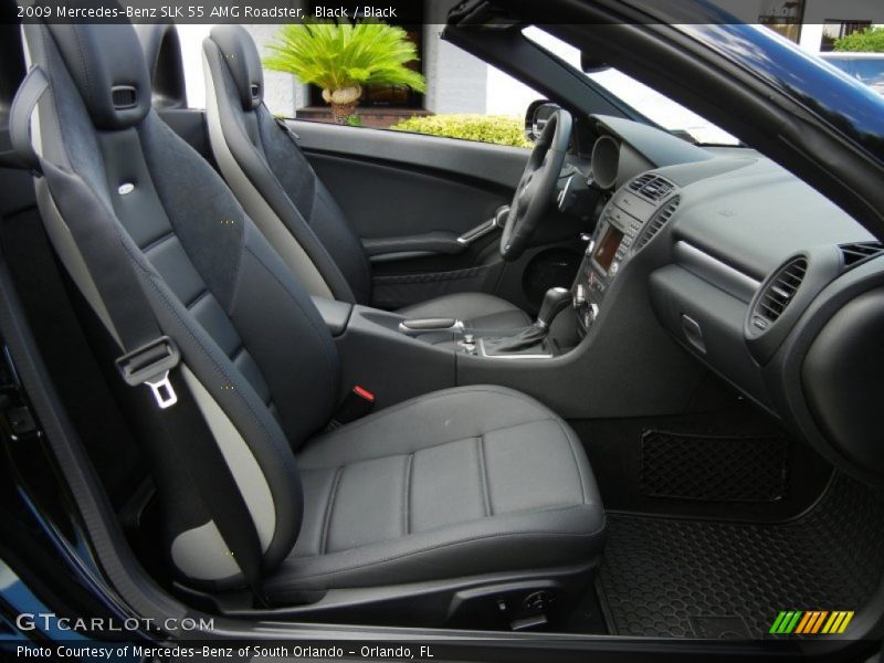  2009 SLK 55 AMG Roadster Black Interior