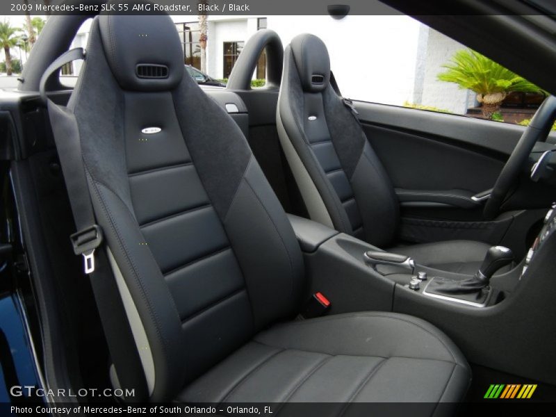  2009 SLK 55 AMG Roadster Black Interior