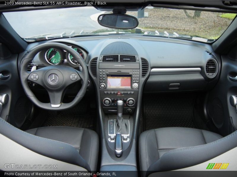 Dashboard of 2009 SLK 55 AMG Roadster