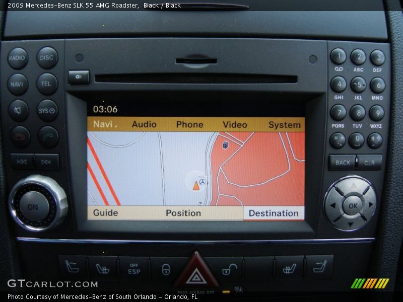 Navigation of 2009 SLK 55 AMG Roadster