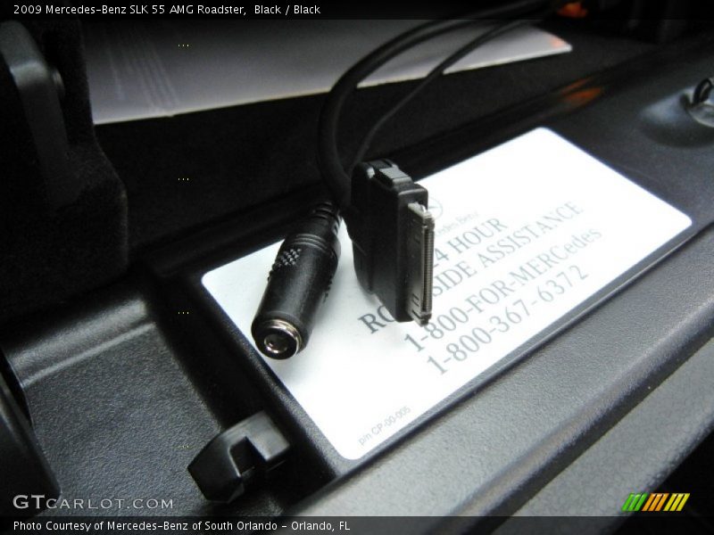 Black / Black 2009 Mercedes-Benz SLK 55 AMG Roadster