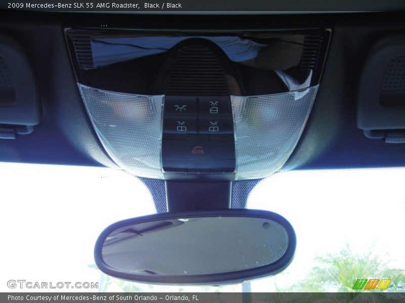 Black / Black 2009 Mercedes-Benz SLK 55 AMG Roadster