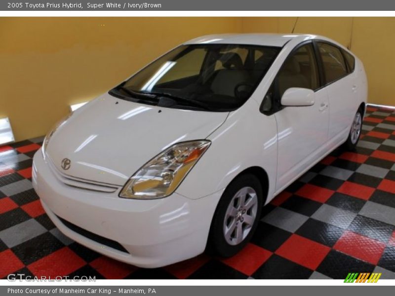 Super White / Ivory/Brown 2005 Toyota Prius Hybrid