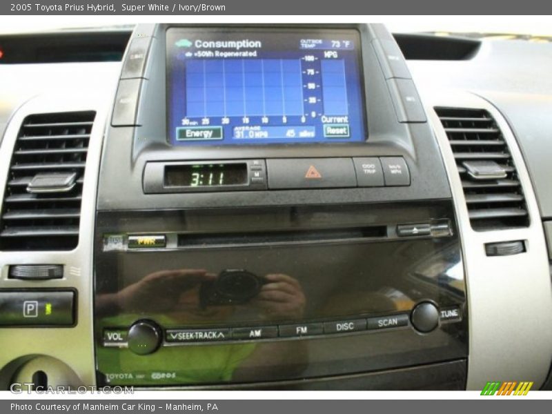 Super White / Ivory/Brown 2005 Toyota Prius Hybrid