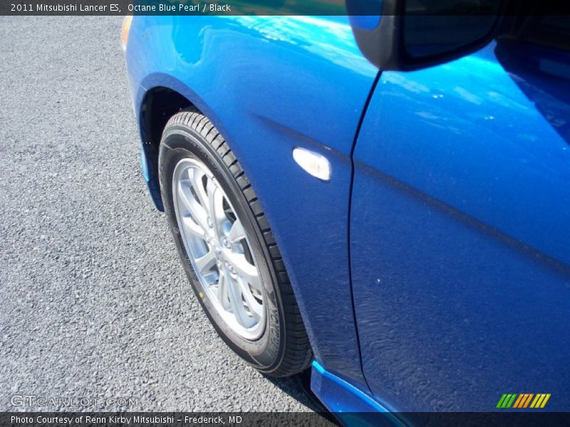 Octane Blue Pearl / Black 2011 Mitsubishi Lancer ES